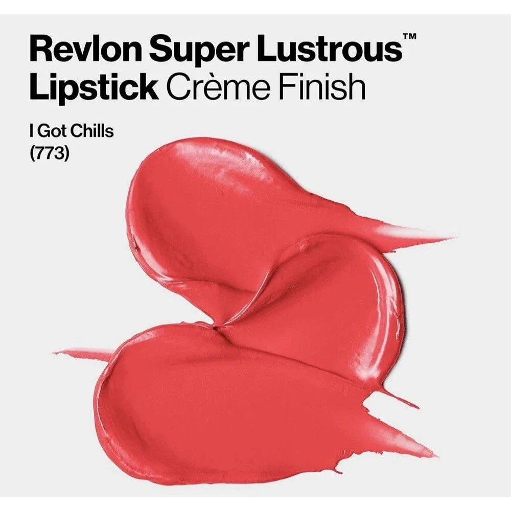2 Revlon Super Lustrous Lipstick # 773 - I Got Chills  Creamy Moisturizing Creme